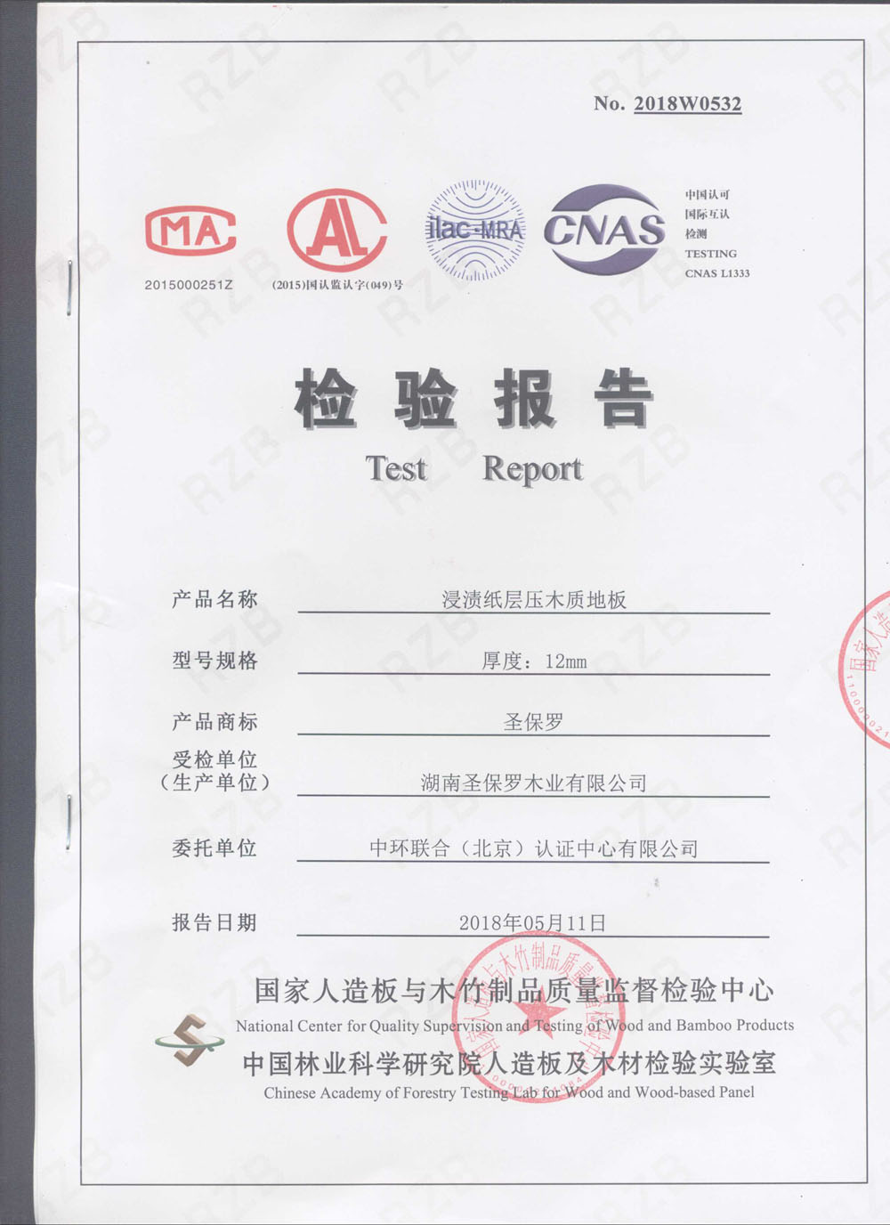 十环检测报告